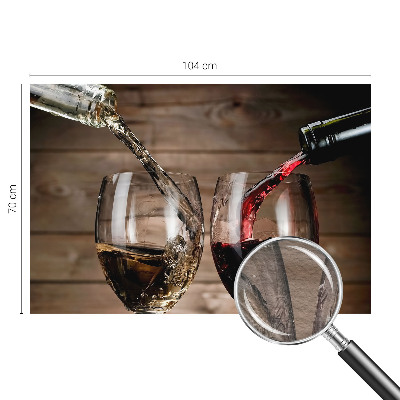 Mural de fotos na parede Taças de vinho