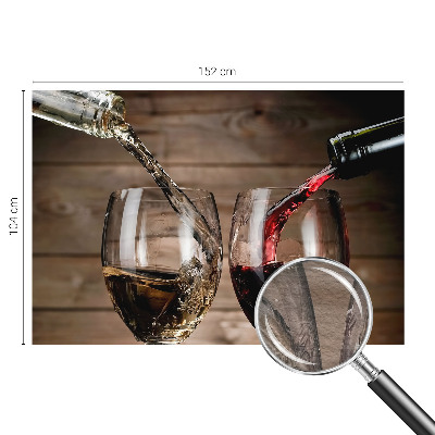 Mural de fotos na parede Taças de vinho