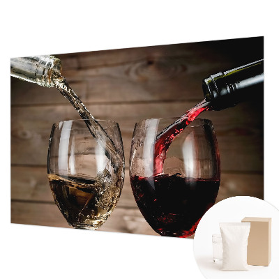 Mural de fotos na parede Taças de vinho