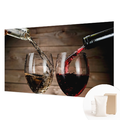 Mural de fotos na parede Taças de vinho