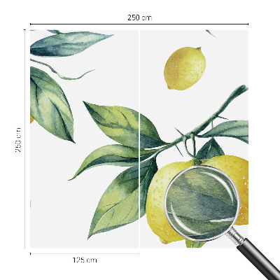 Papel de parede fotográfico motivo de limão