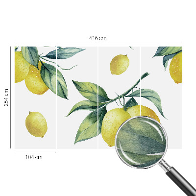 Papel de parede fotográfico motivo de limão