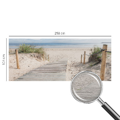 Mural de fotos na parede Passarela de madeira