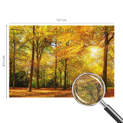 Papel de parede para sala Folhas douradas