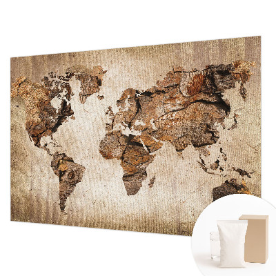 Papel de parede Mapa de madeira
