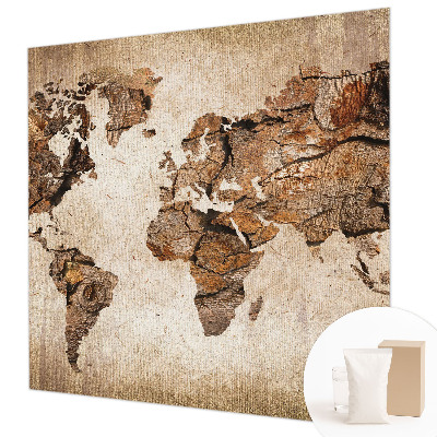 Papel de parede Mapa de madeira