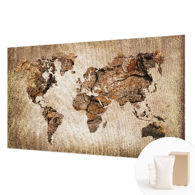 Papel de parede Mapa de madeira