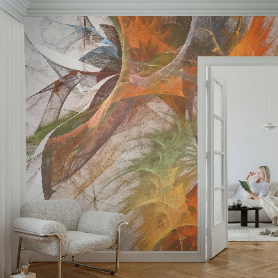 Mural de fotos na parede caleidoscópio abstrato