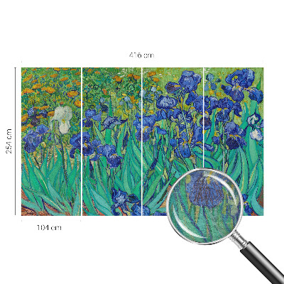 Papel de parede para sala Flores do jardim