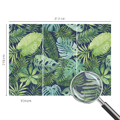 Papel de parede Folhas tropicais
