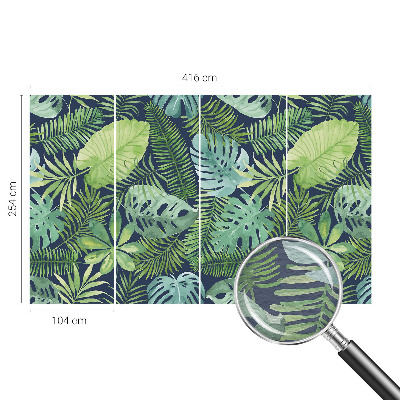 Papel de parede Folhas tropicais