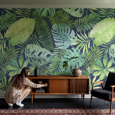 Papel de parede Folhas tropicais