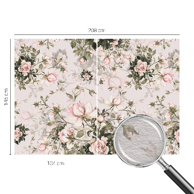 Papel de parede para sala Estampa floral