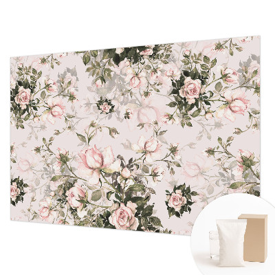Papel de parede para sala Estampa floral