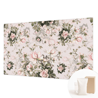 Papel de parede para sala Estampa floral
