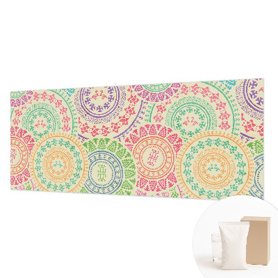 Papel de parede decorativo mandalas coloridas