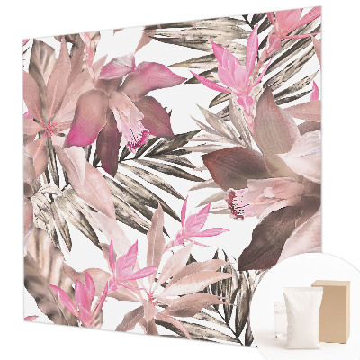 Papel de parede para quarto Flores exóticas