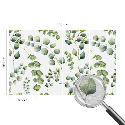 Papel de parede Folhas verdes