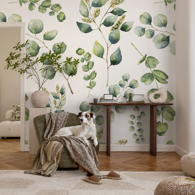 Papel de parede Folhas verdes