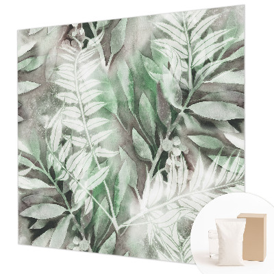 Papel de parede decorativo Folhas em aquarela