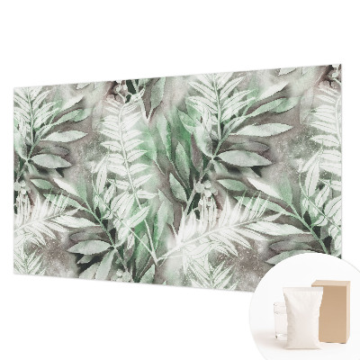 Papel de parede decorativo Folhas em aquarela