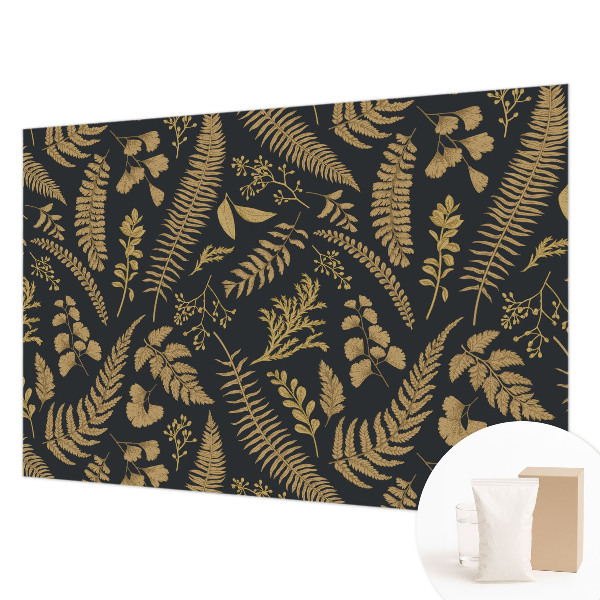 Papel de parede para quarto Folhas botânicas