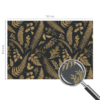Papel de parede para quarto Folhas botânicas