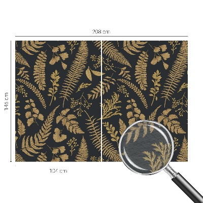 Papel de parede para quarto Folhas botânicas