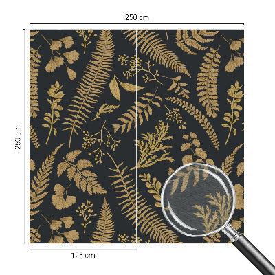 Papel de parede para quarto Folhas botânicas