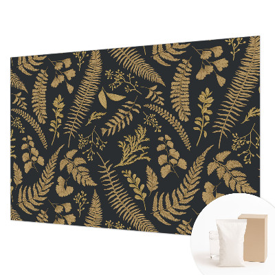 Papel de parede para quarto Folhas botânicas