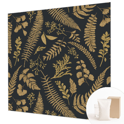 Papel de parede para quarto Folhas botânicas