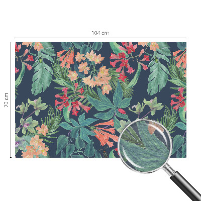 Papel de parede para sala Flores tropicais