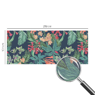 Papel de parede para sala Flores tropicais
