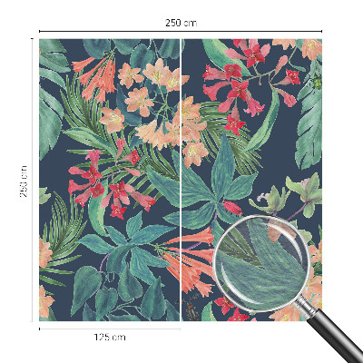 Papel de parede para sala Flores tropicais