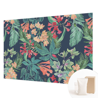 Papel de parede para sala Flores tropicais