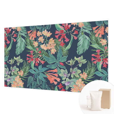 Papel de parede para sala Flores tropicais