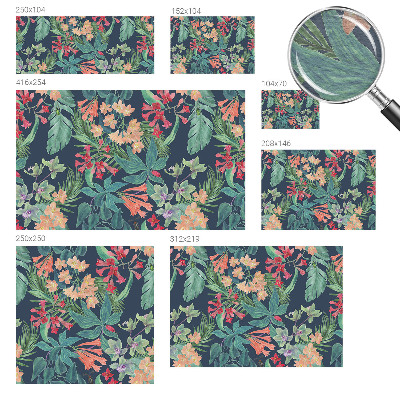 Papel de parede para sala Flores tropicais