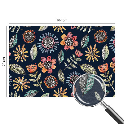 Papel de parede Mosaico floral