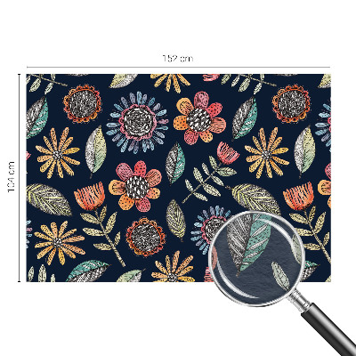 Papel de parede Mosaico floral