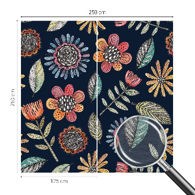 Papel de parede Mosaico floral