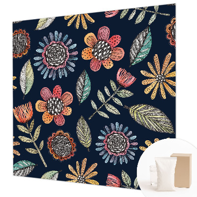 Papel de parede Mosaico floral
