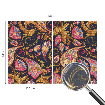 Papel de parede fotográfico Paisley colorido