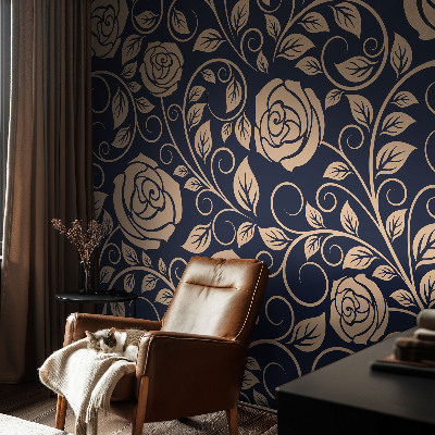 Papel de parede para quarto Flores românticas