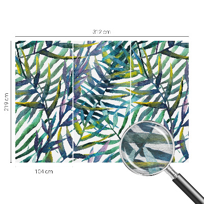 Papel de parede para sala Vegetação exótica