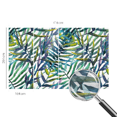 Papel de parede para sala Vegetação exótica
