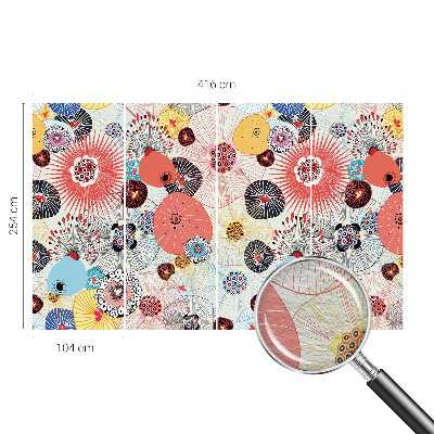 Mural de parede Flores coloridas