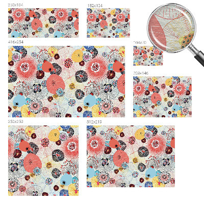 Mural de parede Flores coloridas