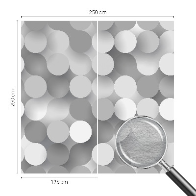 Papel de parede para sala Círculos cinzentos