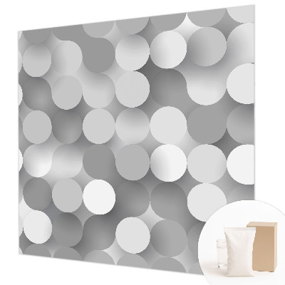 Papel de parede para sala Círculos cinzentos