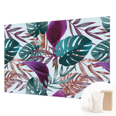 Papel de parede decorativo Composição tropical